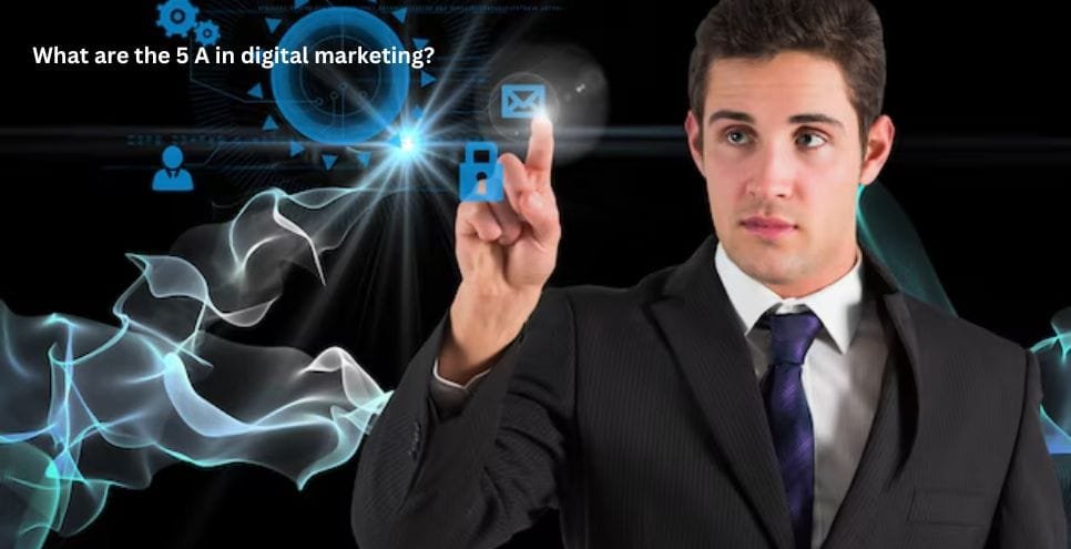 What are the 5 A in Digital Marketing?