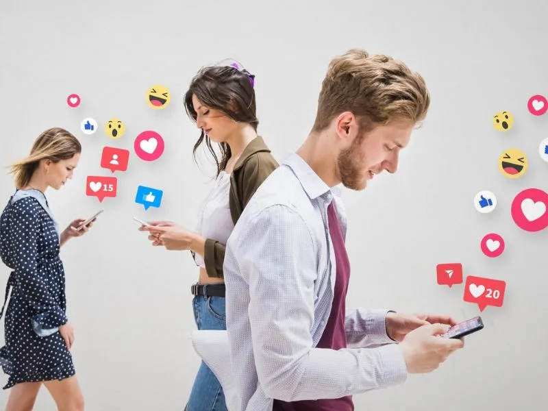 How is digital marketing used in social media?